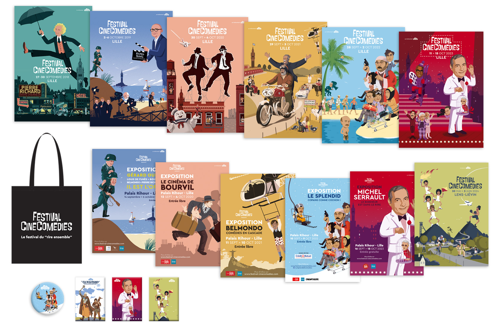 Lot affiches offre spéciale Festival CineComedies